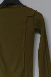 BASERANGE ribbed cotton long sleeve TTOML-RB-WI21 green